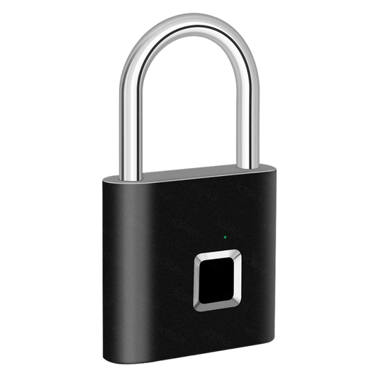 Brightaven smart fingerprint padlock in black, keyless biometric lock